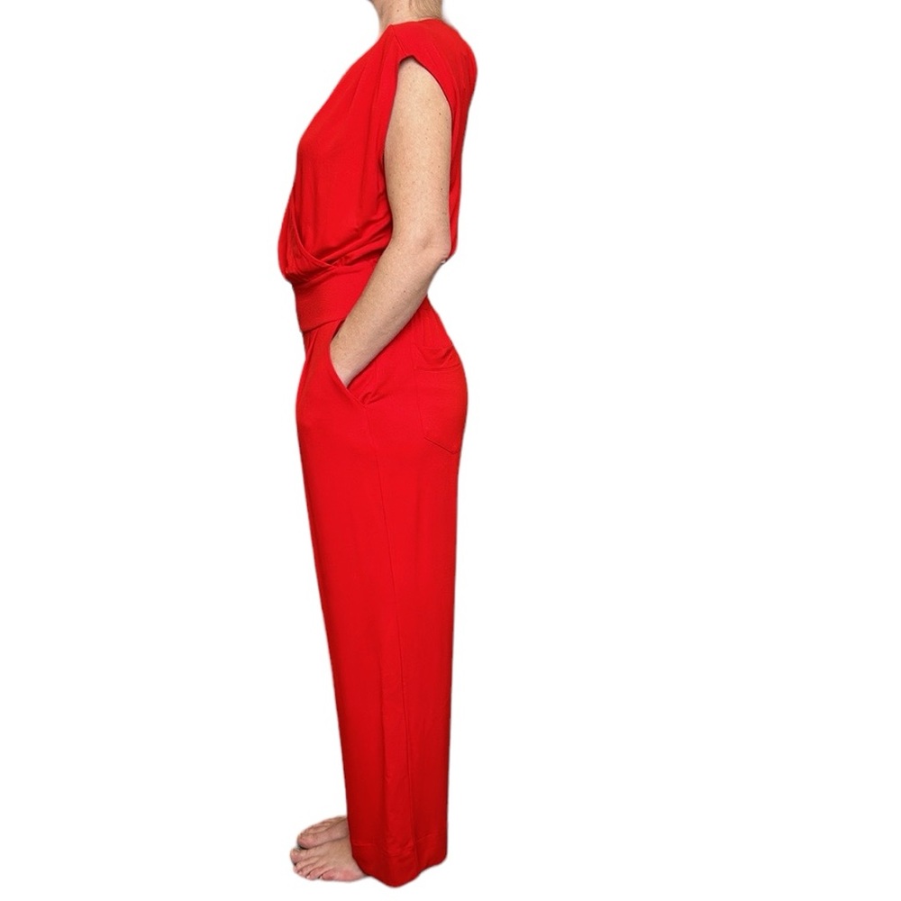 NWT Cabi Uptown Jumpsuit‎ Ankle in Vermilion Red M - Picture 5 of 17
